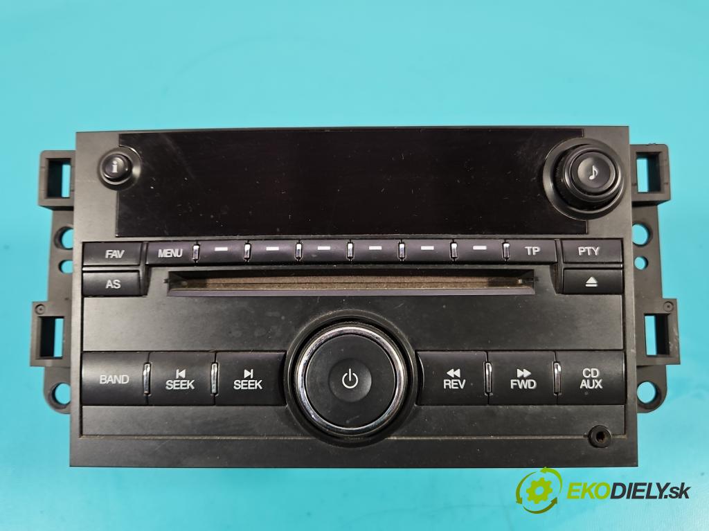 Chevrolet Aveo T250 2006-2011 1,2.0 8V 72 HP manual 53 kW 1150 cm3 4- Radio originál 96628256