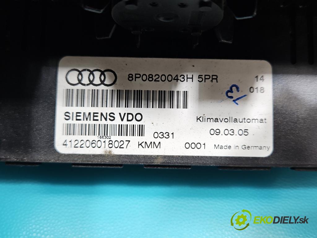 Audi A3 8P 2003-2012 2.0 FSI 150 HP manual 110 kW 1984 cm3 3- panel kúrenia 8P0820043H