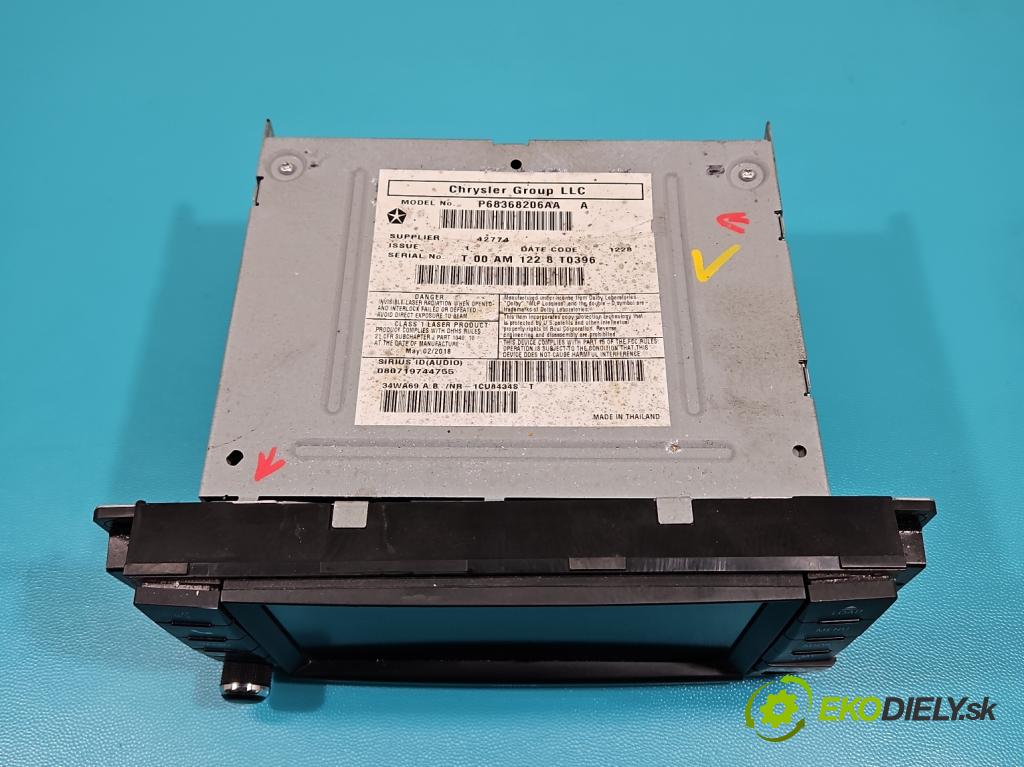 Dodge Caravan V 2007-2020 3.6 V6 automatic 211 kW 3605 cm3 5- Radio originál P68368206AA