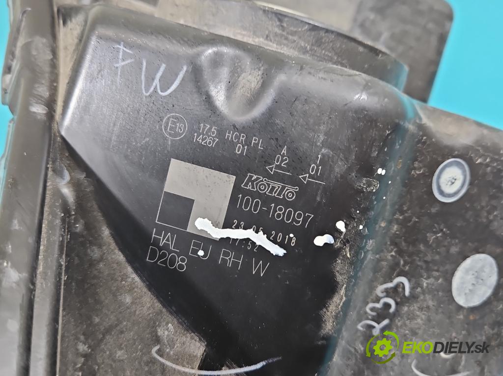 Suzuki Vitara II 2015- 1.6 16V 120 HP automatic 88 kW 1586 cm3 5- Reflektor: pravý 100-18097 (Pravé)