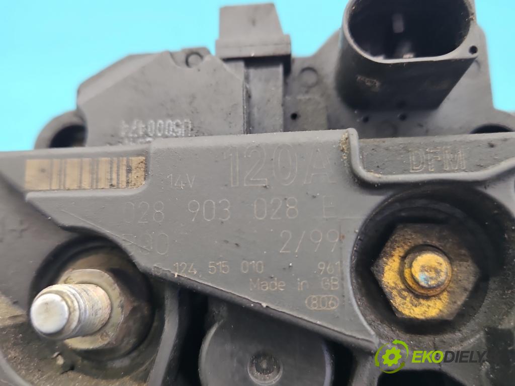 Audi A3 8L 1996-2003 1.9 tdi 90 HP manual 66 kW 1896 cm3 5- Alternator 028903028E (Alternátory)