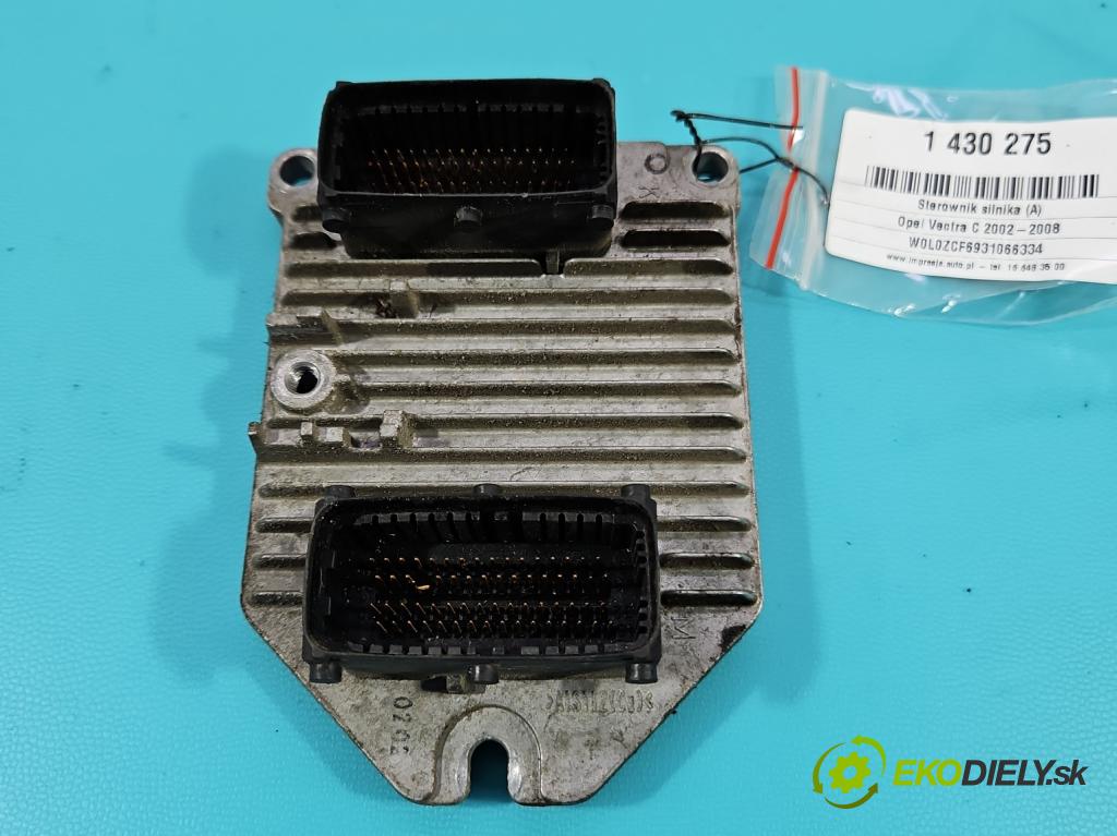 Opel Vectra C 2002-2008 1.8 16V 122 HP manual 90 kW 1796 cm3 4- riadiaca jednotka motora 09179499