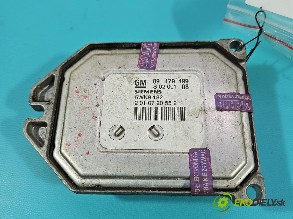 Opel Vectra C 2002-2008 1.8 16V 122 HP manual 90 kW 1796 cm3 4- riadiaca jednotka motora 09179499