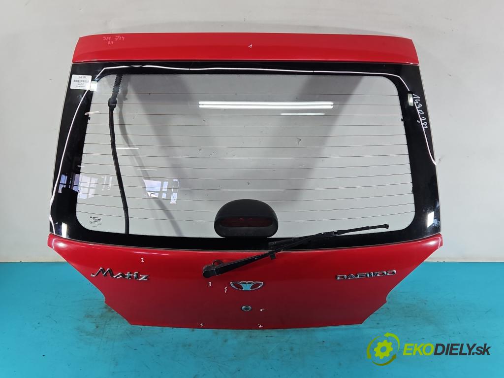 Daewoo Matiz 0.8 51KM manual 37,5 kW 796 cm3 5- zadní kufrové dveře  (Zadní kapoty)