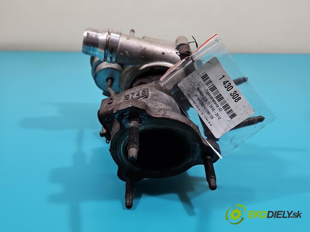 Renault Clio III 2005-2012 1,2.0 TCE: 101 hp manual 74 kW 1149 cm3 5- Turbodmychadlo 49173-07621 (Turbodúchadla (kompletní))