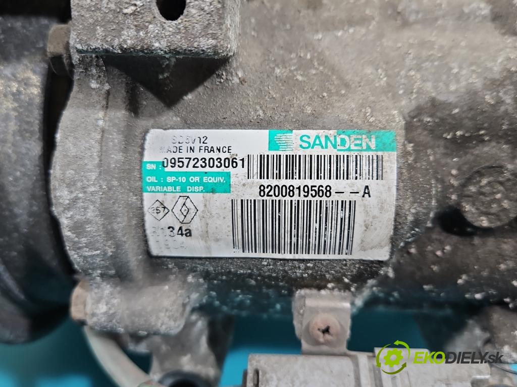 Renault Clio III 2005-2012 1,2.0 TCE: 101 HP manual 74 kW 1149 cm3 5- Kompresor: klimatizácie 8200819568-A (Kompresory klimatizácie)