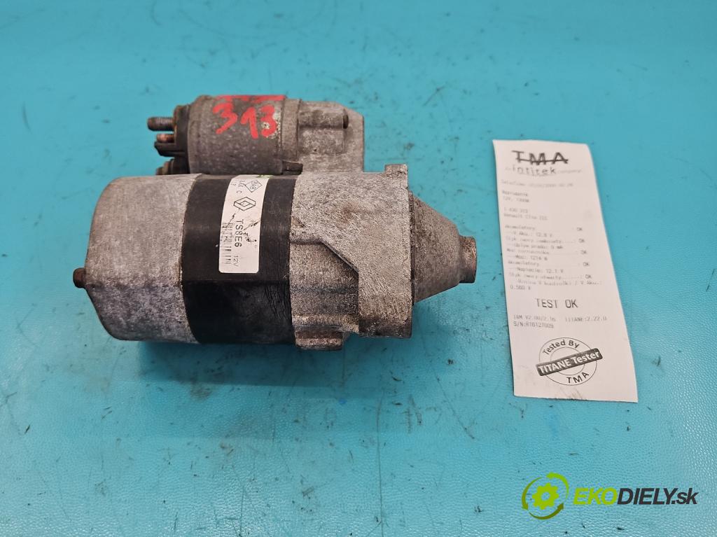 Renault Clio III 2005-2012 1,2.0 TCE: 101 HP manual 74 kW 1149 cm3 5- štartér 8200369521F (Štartéry)