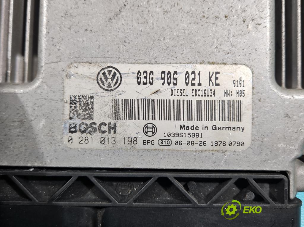 Vw Touran I 2003-2015 2.0 tdi 136 HP manual 100 kW 1968 cm3 5- riadiaca jednotka motora 03G906021KE