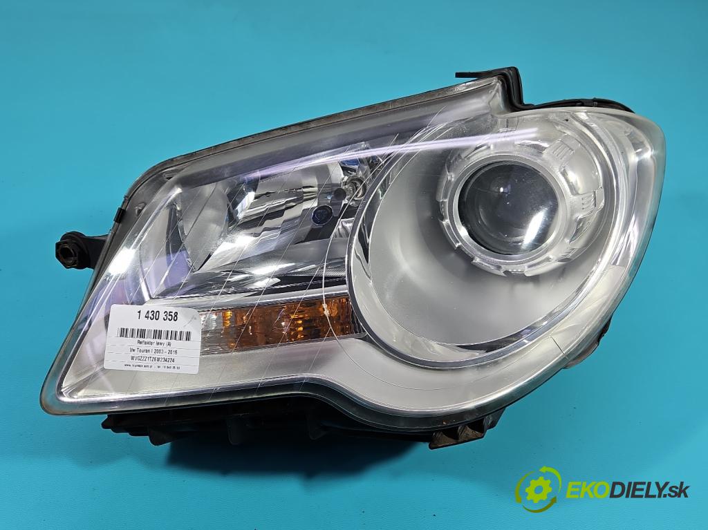 Vw Touran I 2003-2015 2.0 tdi 136 HP manual 100 kW 1968 cm3 5- Reflektor: ľavý 1T0941005B (Kľučka dverí ostatné)