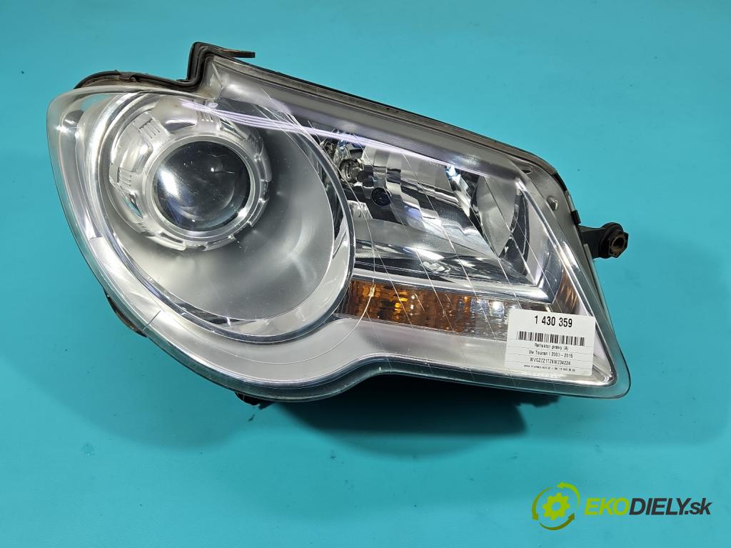 Vw Touran I 2003-2015 2.0 tdi 136 HP manual 100 kW 1968 cm3 5- Reflektor: pravý 1T1941006B (Svetlo predné pravé)