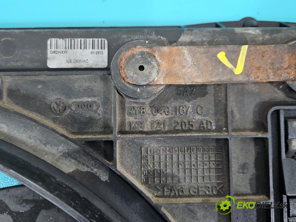 Vw Touran I 2003-2015 2.0 tdi 136 HP manual 100 kW 1968 cm3 5- Ventilátor chladiča 1K0121205AD