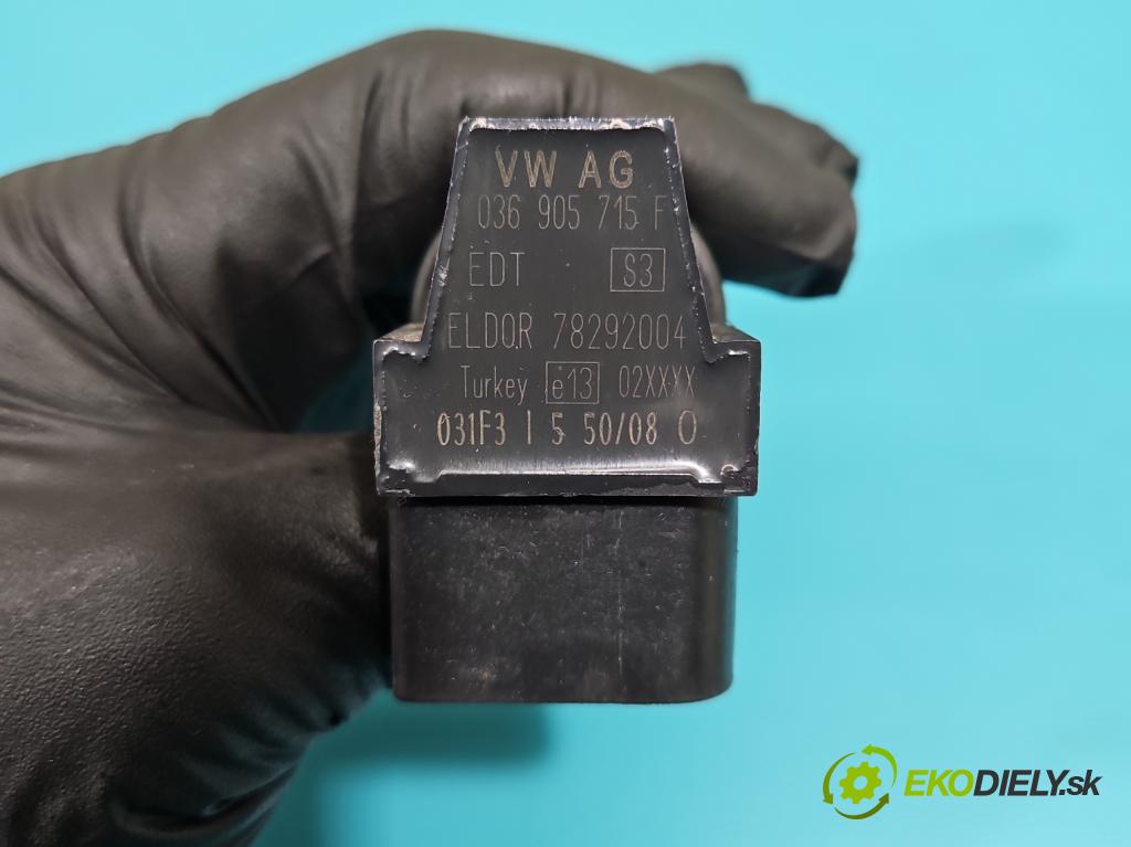 Seat Ibiza IV 6J 2008-2017 1.6 16V 105 HP automatic 77 kW 1598 cm3 5- cievka zapaľovacia 036905715F (Zapaľovacie cievky, moduly)