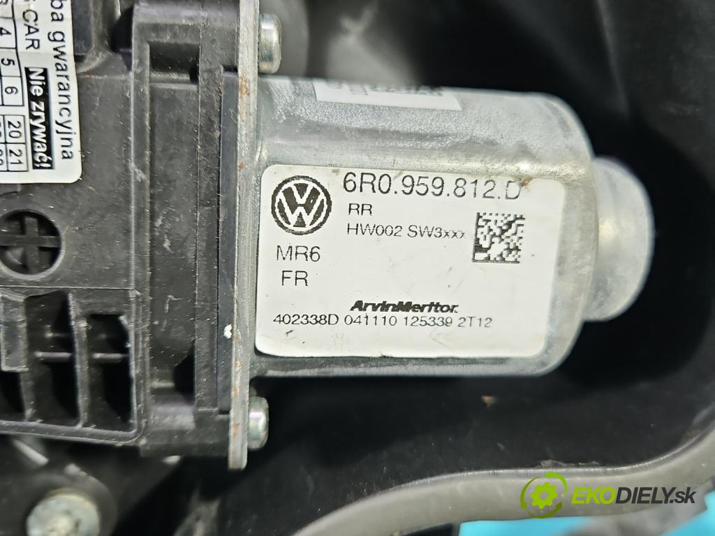 Seat Ibiza IV 6J 2008-2017 1.6 16V 105 HP automatic 77 kW 1598 cm3 5- mechanizmus okna zadné pravý 6R0959812D