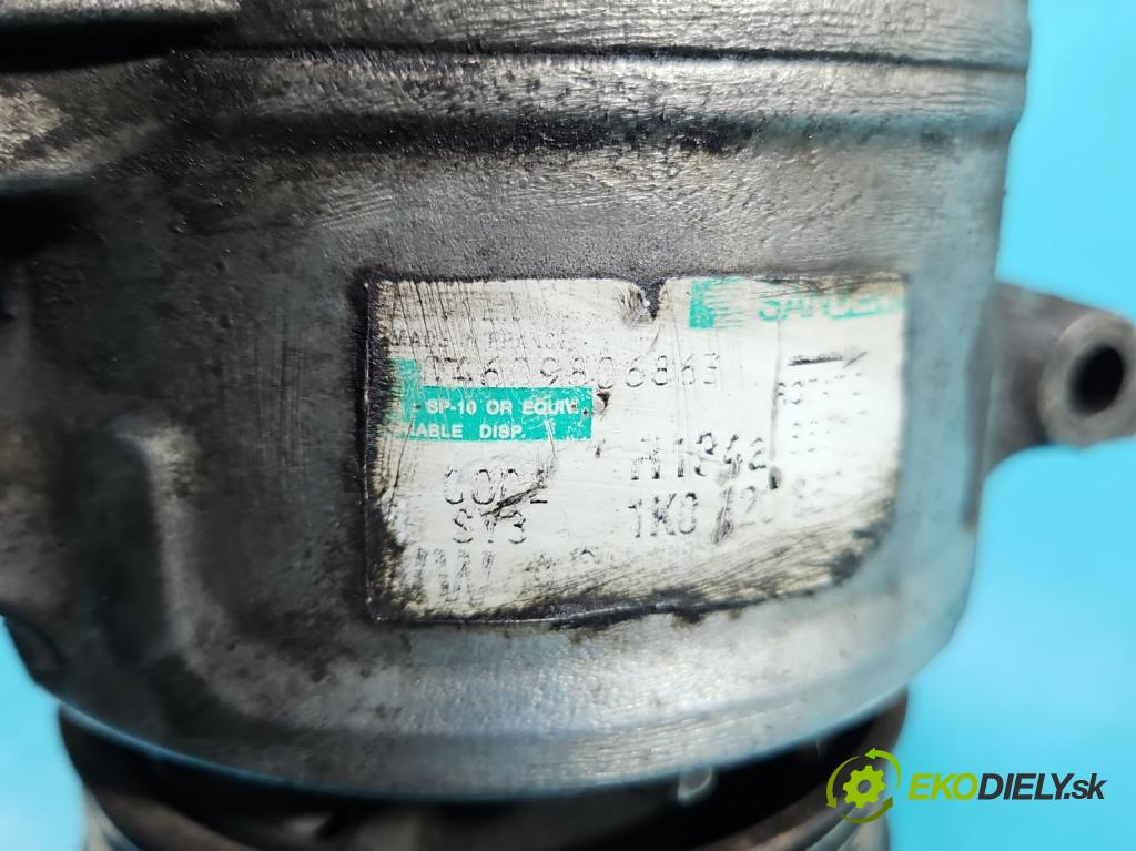 Vw Touran I 2003-2015 2.0 tdi 136 HP manual 100 kW 1968 cm3 5- Kompresor: klimatizácie  (Kompresory klimatizácie)