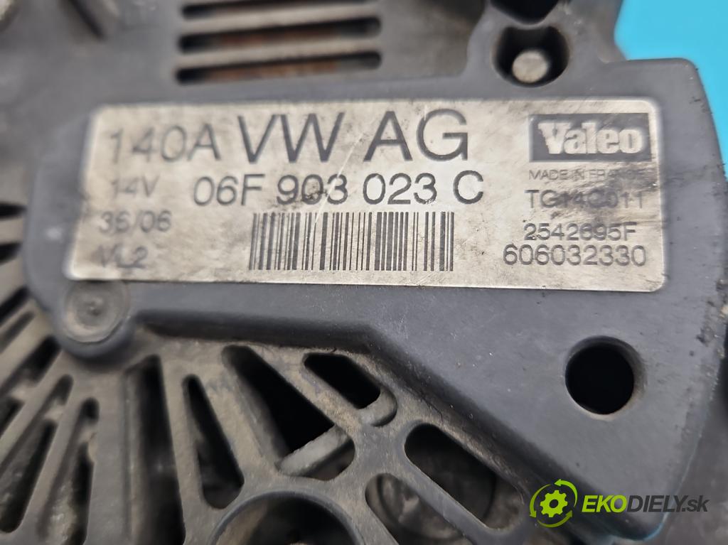 Vw Touran I 2003-2015 2.0 tdi 136 HP manual 100 kW 1968 cm3 5- Alternator 06F903023C (Alternátory)