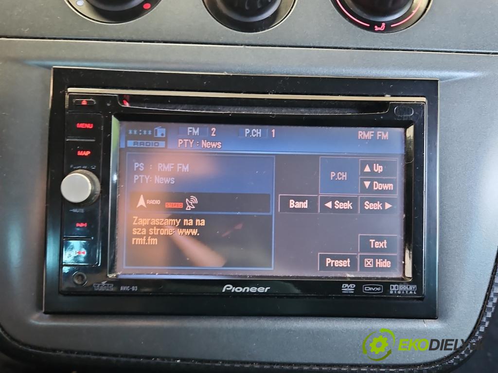 Seat Altea 1.9 tdi 105 HP manual 77 kW 1896 cm3 5- Radio AVIC-D3