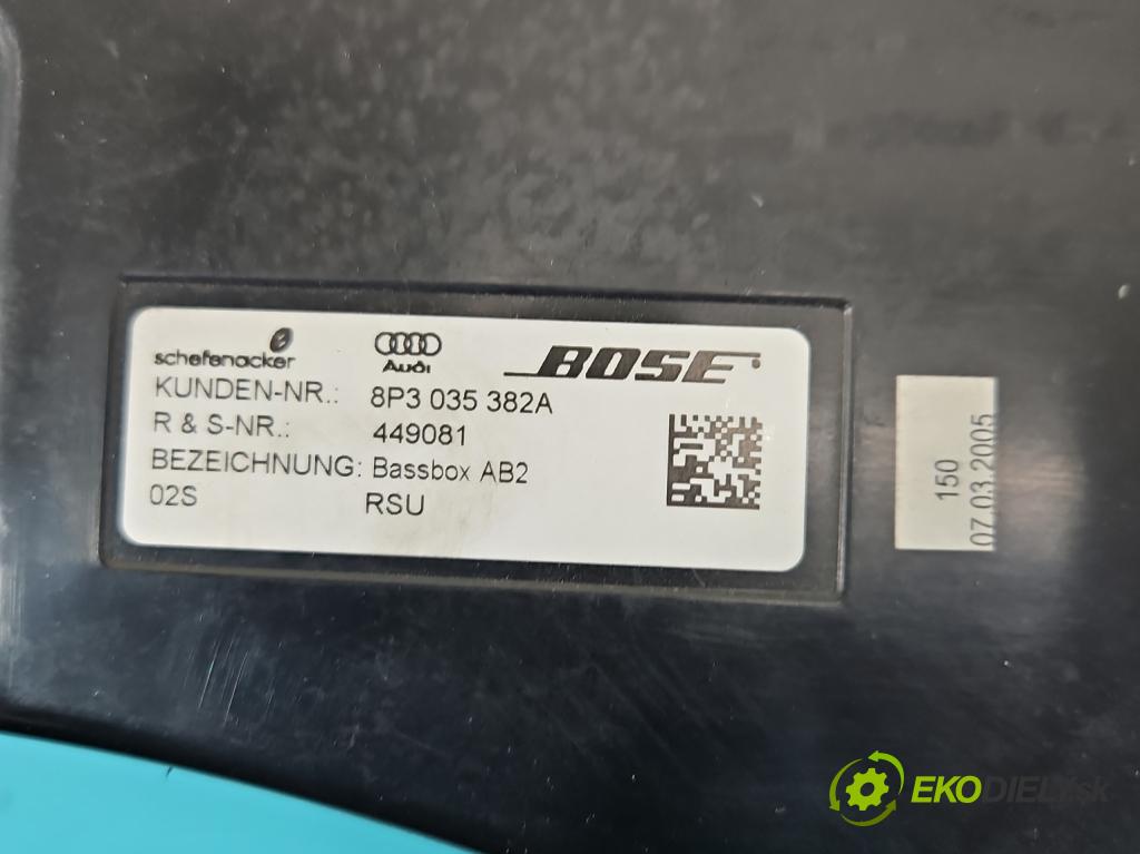 Audi A3 8P 2003-2012 2.0 FSI 150 hp manual 110 kW 1984 cm3 3- Subwoofer: 8P3035382A (Audio zařízení)