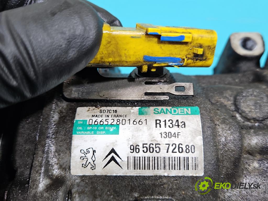 Peugeot 407 1.6 hdi 109 HP manual 80 kW 1560 cm3 4- Kompresor: klimatizácie 9656572680 (Kompresory klimatizácie)