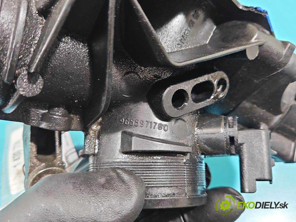 Peugeot 407 1.6 hdi 109 hp manual 80 kW 1560 cm3 4- škrticí klapka 9639469280 (Škrticí klapka)