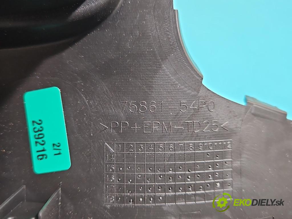 Suzuki Vitara II 2015- 1.6 16V 120 HP automatic 88 kW 1586 cm3 5- Rukojeť: na nápoje: 75861-54P0 (Úchyt, držiak na nápoje)