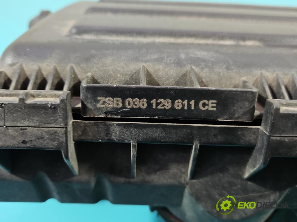Seat Ibiza IV 6J 2008-2017 1.6 16V 105 HP automatic 77 kW 1598 cm3 5- obal filtra vzduchu 036129620H (Obal filtra vzduchu)