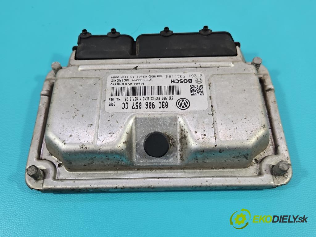 Seat Ibiza IV 6J 2008-2017 1.6 16V 105 HP automatic 77 kW 1598 cm3 5- riadiaca jednotka motora 03C906057CC