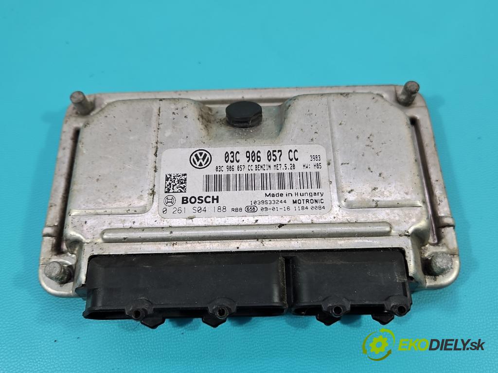 Seat Ibiza IV 6J 2008-2017 1.6 16V 105 HP automatic 77 kW 1598 cm3 5- riadiaca jednotka motora 03C906057CC