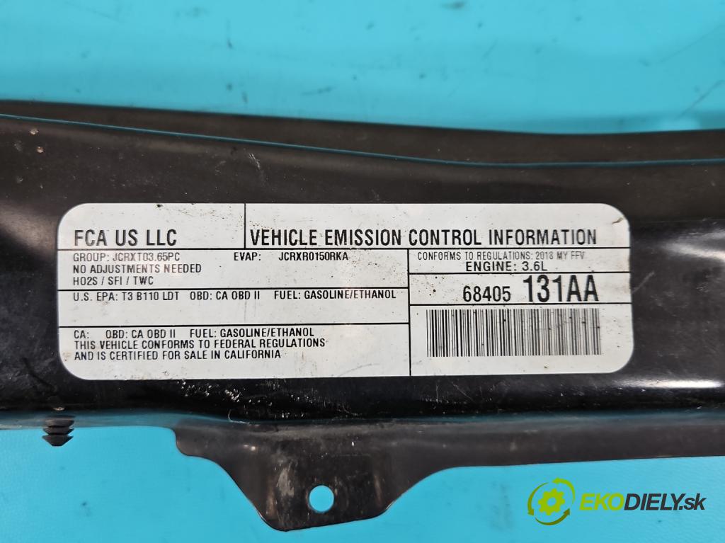 Dodge Caravan V 2007-2020 3.6 V6 automatic 211 kW 3605 cm3 5- stěna přední 68405131AA (Výztuhy přední)