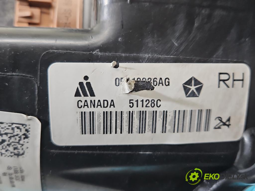 Dodge Caravan V 2007-2020 3.6 V6 automatic 211 kW 3605 cm3 5- Reflektor: pravý 05113336AG (Svetlo predné pravé)