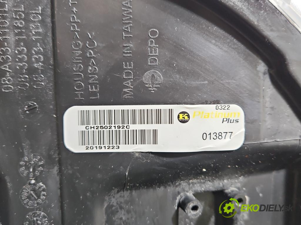 Dodge Caravan V 2007-2020 3.6 V6 automatic 211 kW 3605 cm3 5- Reflektor: ľavý 333-1185L (Kľučka dverí ostatné)