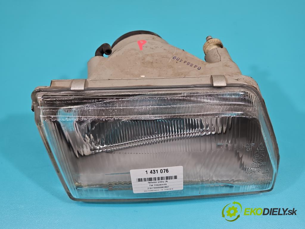 Fiat Cinquecento 0.9 39 HP manual 29 kW 899 cm3 3- Reflektor: pravý  (Pravé)