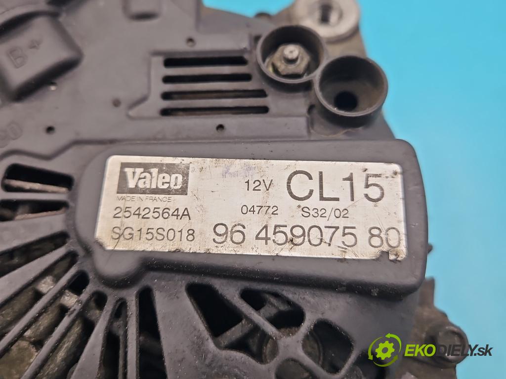 Peugeot 307 2.0 hdi 107 HP manual 79 kW 1997 cm3 5- Alternator 9645907580 (Alternátory)