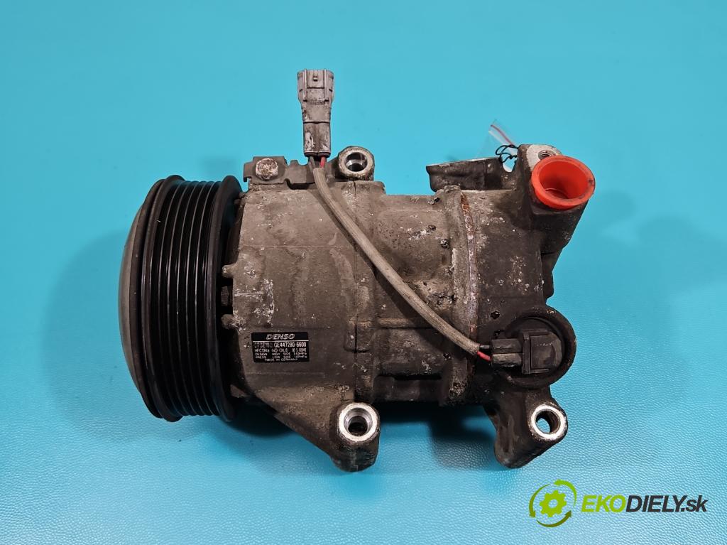 Toyota Auris II 2012-2018 1.4 D4D 90 HP manual 66 kW 1364 cm3 5- Kompresor: klimatizácie GE447280-6600 (Kompresory klimatizácie)