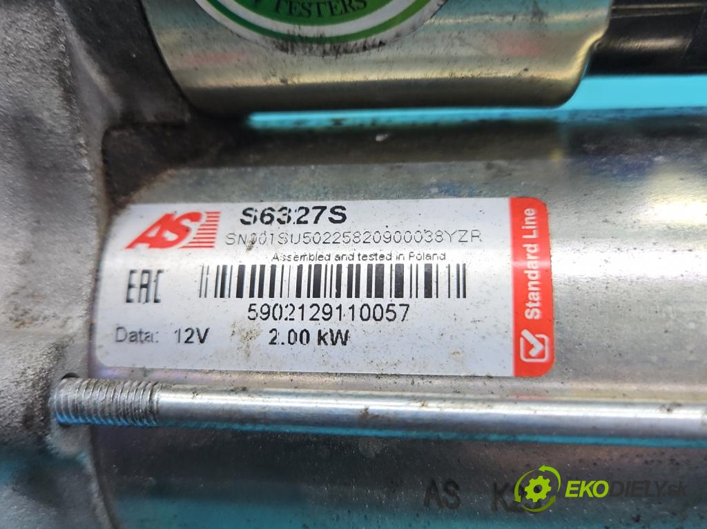 Toyota Auris II 2012-2018 1.4 D4D 90 HP manual 66 kW 1364 cm3 5- štartér S6327S (Štartéry)
