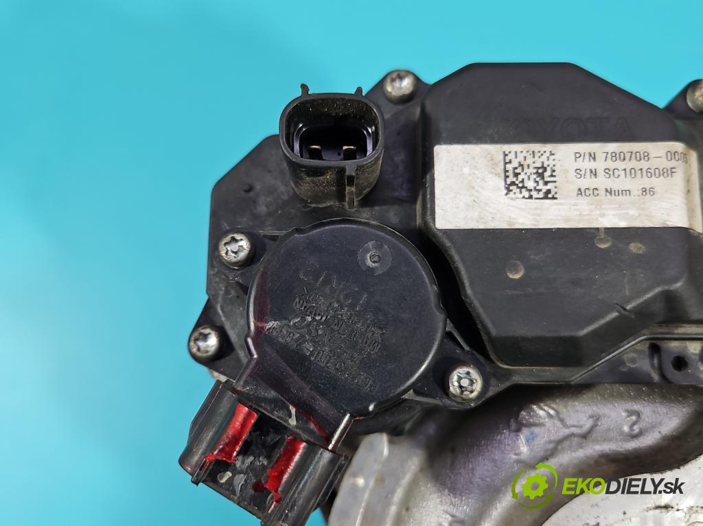Toyota Auris II 2012-2018 1.4 D4D 90 hp manual 66 kW 1364 cm3 5- Turbodmychadlo 780708-5 (Turbodúchadla (kompletní))