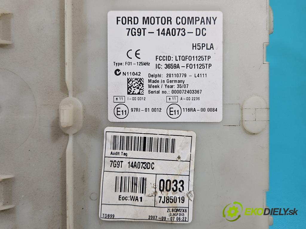 Ford S-max 2.5 20V 220KM manual 162 kW 2521 cm3 5- skříňka pojistková 7G9T-14A073-DC (Pojistkové skříňky)