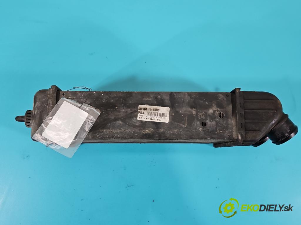 Peugeot 207 1.6 hdi 90 hp manual 66,2 kW 1560 cm3 5- Intercooler 9651184880 (Chladiče nasávaného vzduchu (intercoolery))