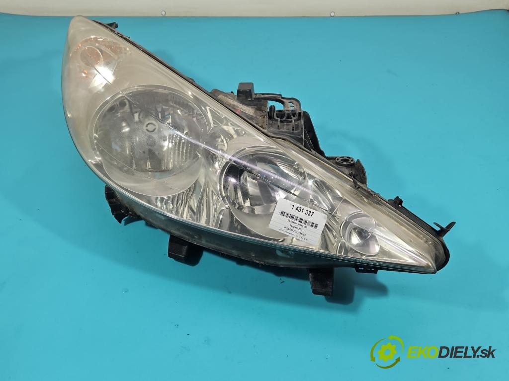 Peugeot 207 1.6 hdi 90 HP manual 66,2 kW 1560 cm3 5- Reflektor: pravý 9649986180 (Svetlo predné pravé)