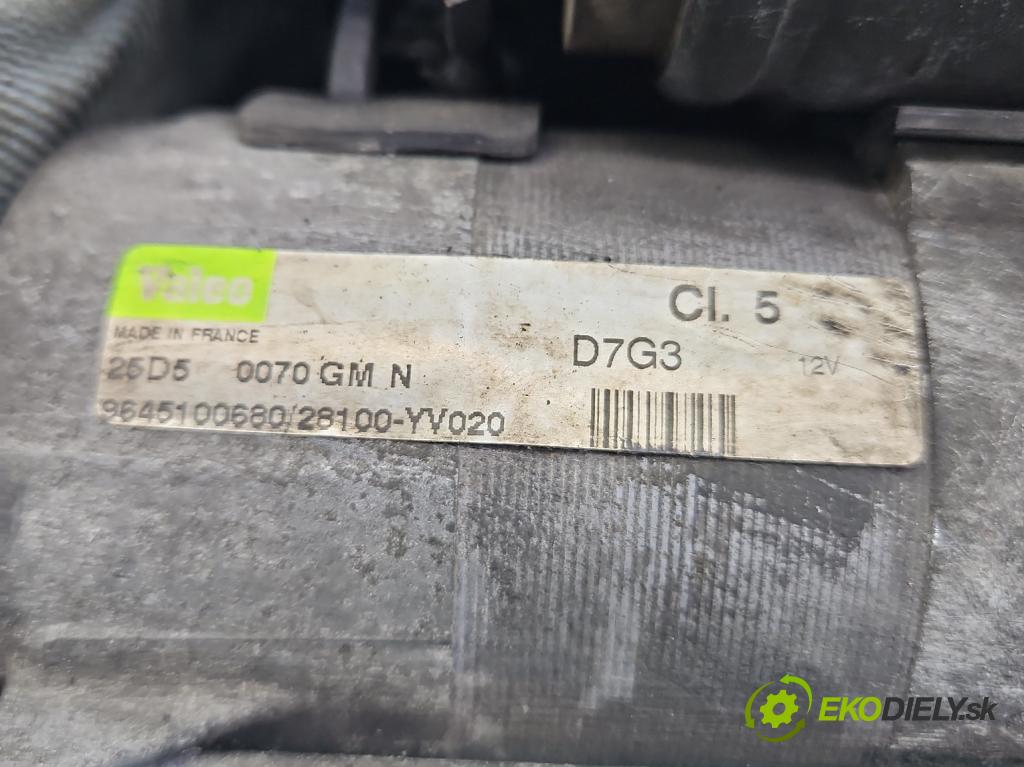 Citroen C5 I 2001-2008 1.6 hdi 109 HP manual 80 kW 1560 cm3 5- štartér 9645100680 (Štartéry)
