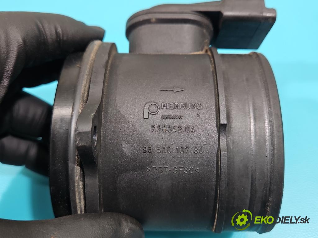 Citroen C5 I 2001-2008 1.6 hdi 109 HP manual 80 kW 1560 cm3 5- průtokoměr: 9650010780 (Váhy vzduchu)