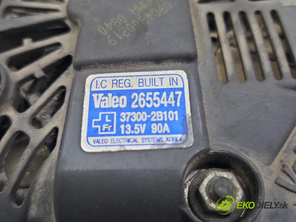 Hyundai I30 I 2007-2012 1.4 16V 109 HP manual 80 kW 1396 cm3 5- Alternator 37300-2B101 (Alternátory)