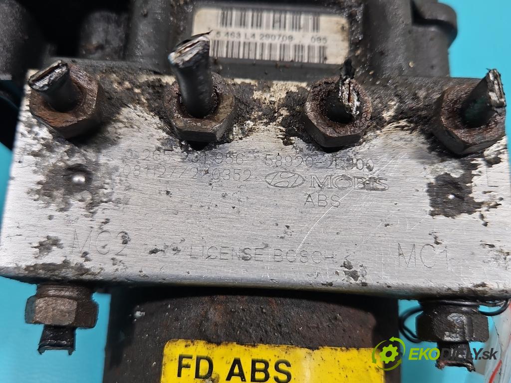 Hyundai I30 I 2007-2012 1.4 16V 109 HP manual 80 kW 1396 cm3 5- čerpadlo abs 0265231956 (Pumpa ABS)