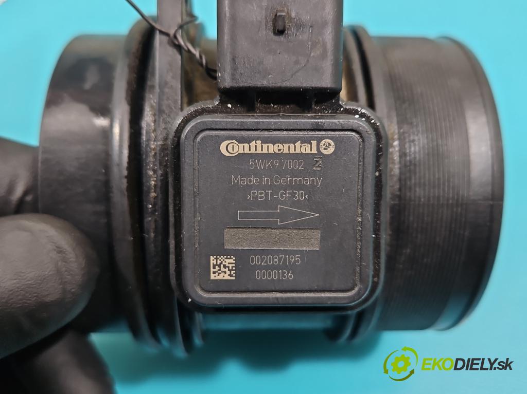 Peugeot 407 2.0 hdi 136 HP manual 100 kW 1997 cm3 5- průtokoměr: 5WK97002 (Váhy vzduchu)