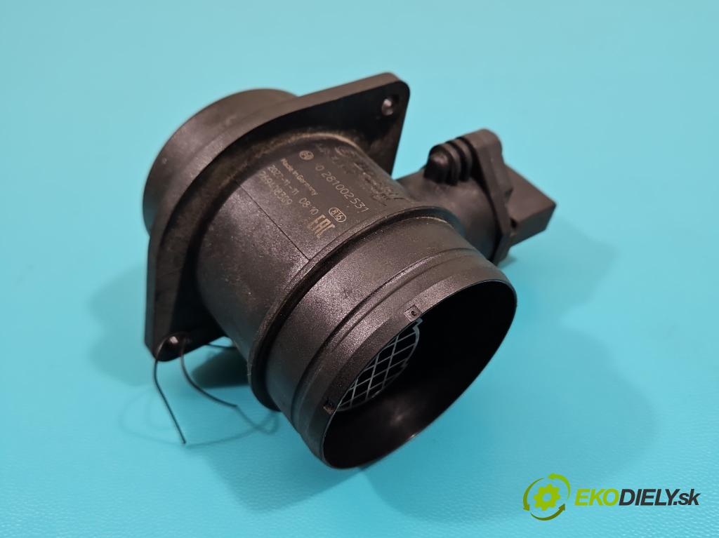 Vw Transporter T5 2003-2015 1.9 tdi 84KM manual 62 kW 1896 cm3 5- průtokoměr: 0281002531 (Váhy vzduchu)