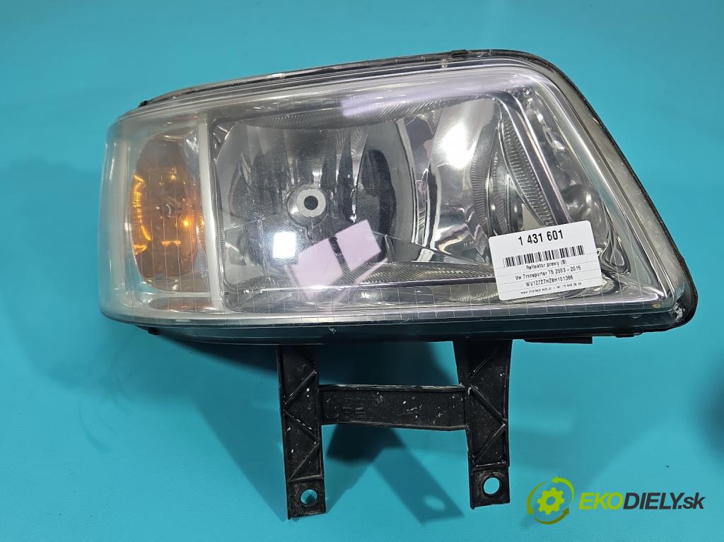 Vw Transporter T5 2003-2015 1.9 tdi 84KM manual 62 kW 1896 cm3 5- Reflektor: pravý 7H1941016N (Svetlo predné pravé)
