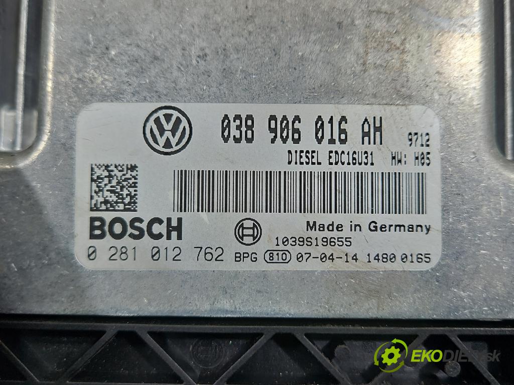 Vw Transporter T5 2003-2015 1.9 tdi 84KM manual 62 kW 1896 cm3 5- riadiaca jednotka motora 038906016AH