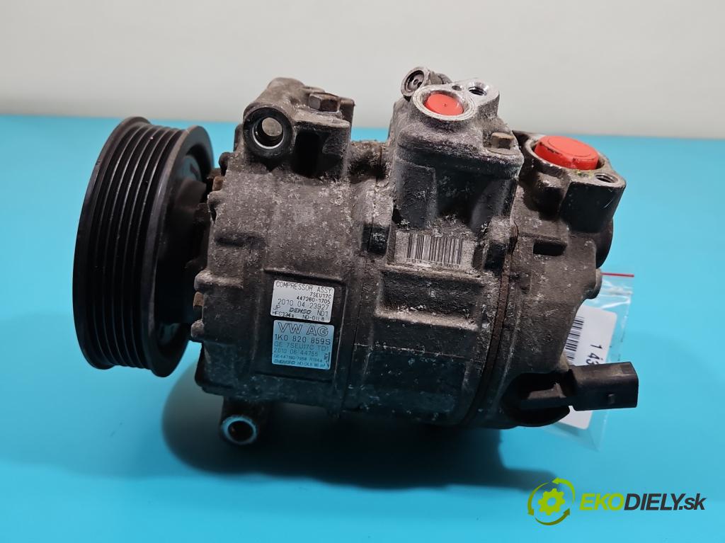 Audi A3 8P 2003-2012 2.0 FSI 150 HP manual 110 kW 1984 cm3 3- Kompresor: klimatizácie 1K0820859S (Kompresory klimatizácie)