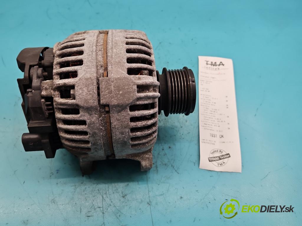 Audi A3 8P 2003-2012 2.0 FSI 150 HP manual 110 kW 1984 cm3 3- Alternator 06F903023F (Alternátory)