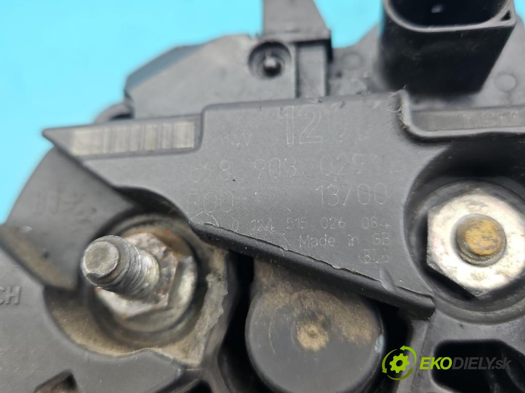 Vw Passat B5 1995-2005 1.9 TDI 116 HP manual 85 kW 1896 cm3 5- Alternator 028903029E (Alternátory)