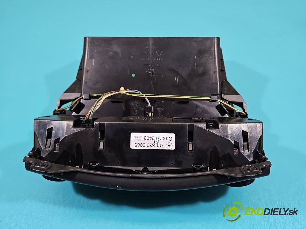 Mercedes E W211 2002-2009 2,2.0 cdi 122 HP manual 90 kW 2148 cm3 4- panel kúrenia 2118300085